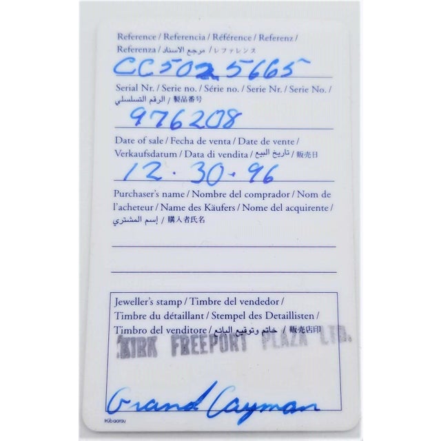 Gold 1990s Concord Venetto 18k Gold Women's Wristwatch With Certification For Sale - Image 8 of 8