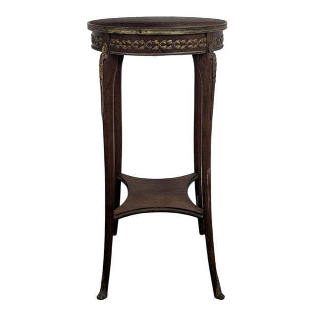 Brown Transitional Style Mahogany Side Table For Sale - Image 8 of 8
