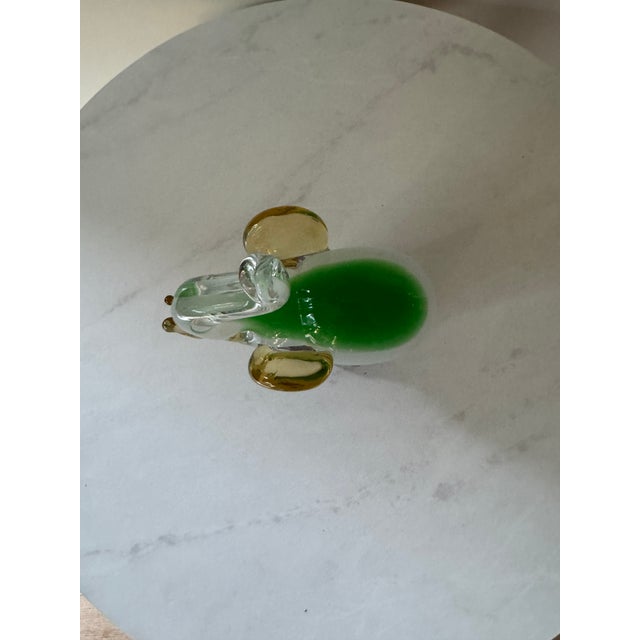 Hand-Blown Art Glass Lucky Elephant Figurine — Sommerso Multi-Color, Murano Style For Sale - Image 4 of 6