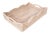Artifacts Rattan Scallop Collection Rectangular Tray in White Wash - 22" For Sale