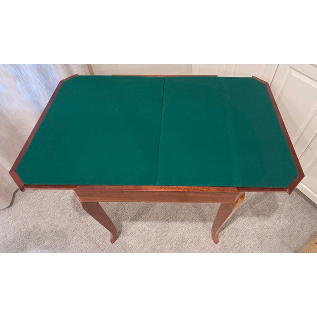 Vintage F.lli Jannuzzi Sorrento Italian Marquetry 5-in-1 Game Table Set With 4 Chairs For Sale - Image 14 of 18