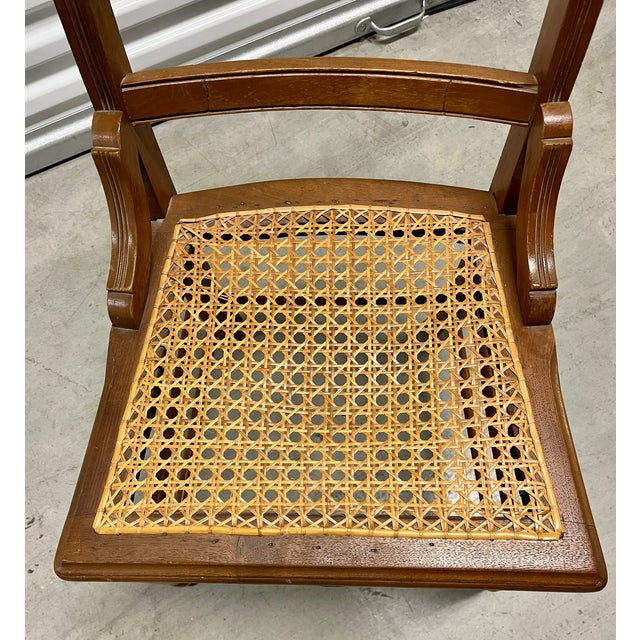 Late 19th Century Antique Late 1800s Eastlake Chairs With Cane Seats - Set of 4 For Sale - Image 5 of 10