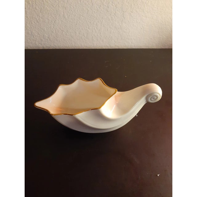 1970s Lenox Porcelain Fruits of Life Cornucopia Bowl For Sale In Dallas - Image 6 of 8