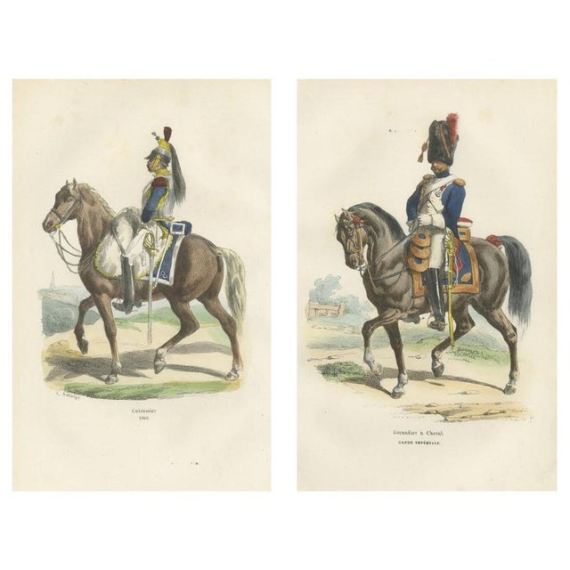 Horace Vernet, Napoleon Bonaparte Imperial Guard Cavalry, 1843, Paper For Sale - Image 10 of 10