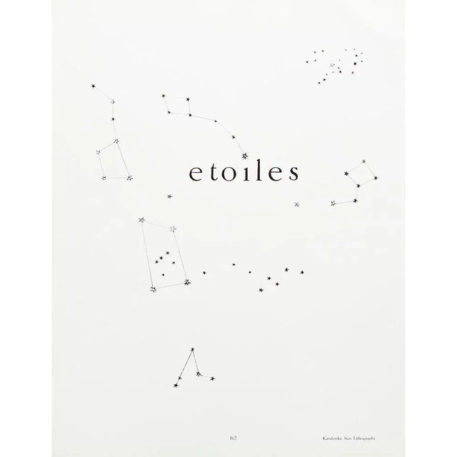 An excellent black and white reproduction print of lithograph "Stars" by Wassily Kandinsky for Verve (Spring 1938). This...