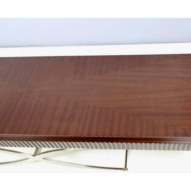 Side Table with Wooden Top and Steel Frame by Italo900, Italy For Sale - Image 12 of 14