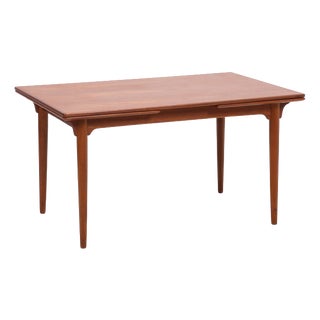 Model 54 Extendable Dining Table in Teak from Omann Jun For Sale