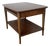 Lane Perception Walnut End Table — Two-Tier, Single Drawer For Sale