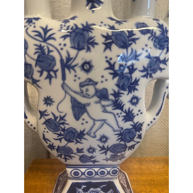 Chinoiserie Tulip Vase, Pair For Sale In Miami - Image 6 of 7