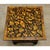 Vintage Painted Square Low Table with Shell Découpage For Sale - Image 4 of 11