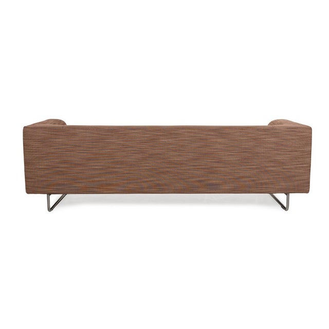 Set of Easy 480 3-Seater Sofa and Pouf in Brown Fabric from Walter Knoll / Wilhelm Knoll For Sale - Image 9 of 11