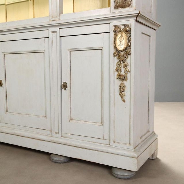 19th Century Two-Part Lacquered Fir Sideboard, Italy For Sale - Image 14 of 16