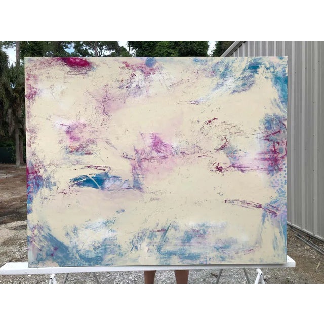 Plastic Mirtha Moreno, Oil Painting on Panel Titled: "Sky Fall"", 2020 For Sale - Image 7 of 12