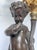 Bronze 19th Century French Louis XVI Style Figural Bronze and Marble Candelabra - A Pair For Sale - Image 8 of 18
