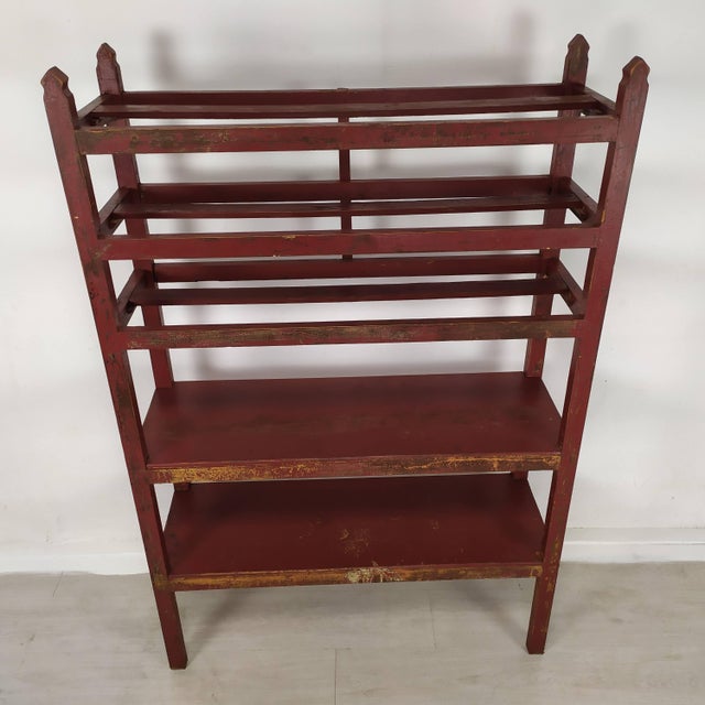 Rustic Vintage Patinated Wood Shelf For Sale - Image 3 of 16