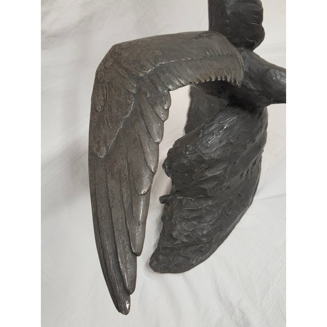 Albatross Bronze Sculpture, by French Artist Maximilien Fiot (1886-1953) For Sale - Image 11 of 13