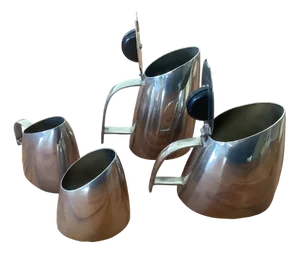 Bauhaus Coffee and Tea Service by Hans Przyrembel, 1920s, Set of 4