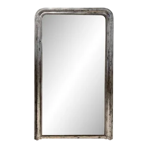 19th Century Louis Philippe Silverleaf Mirror - Large Scale