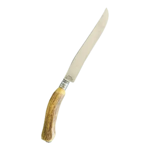 Boker Hammer-Forged Carving Knife With Antler Handle | Vintage American-Made Cutlery