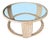 1950s Five Strand Rattan Coffee Table With Glass Top For Sale