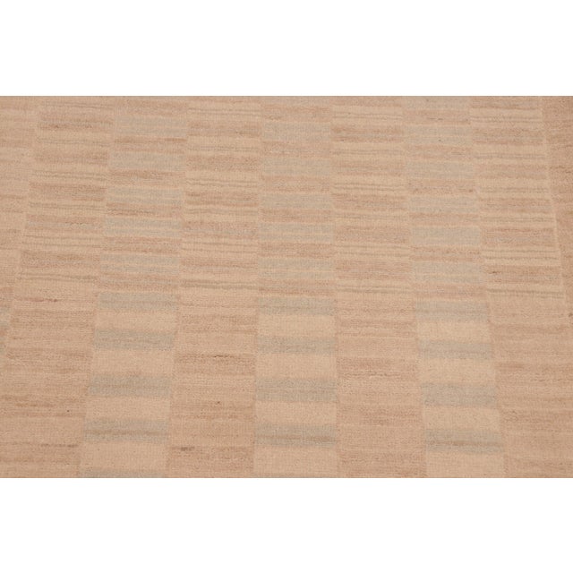 Textile Shabby Chic Gabbeh Brown/Tan Wool Rug - 10'3'' X 13'11' For Sale - Image 7 of 10