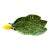 Vintage Portuguese Majolica Style Lemon Leaf Dish by Olfaire – French Country Green Glazed Ceramic Catchall For Sale