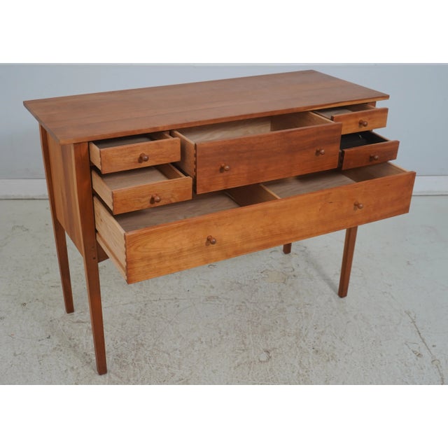 Arts & Crafts Stickley Cherry Arts & Crafts 6 Drawer Sideboard For Sale - Image 3 of 17