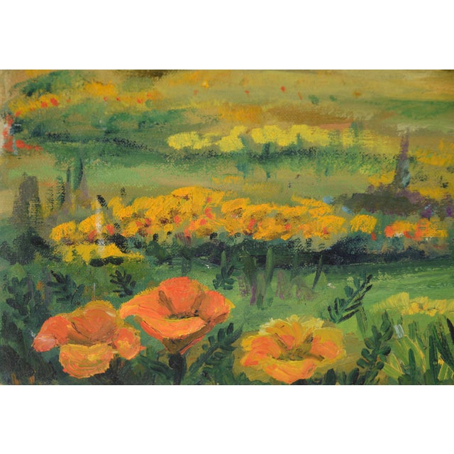 Mid Century Oil Landscape of Santa Clara Valley Before Silicon Valley by Anthony Quartuccio For Sale In Monterey, CA - Image 6 of 9