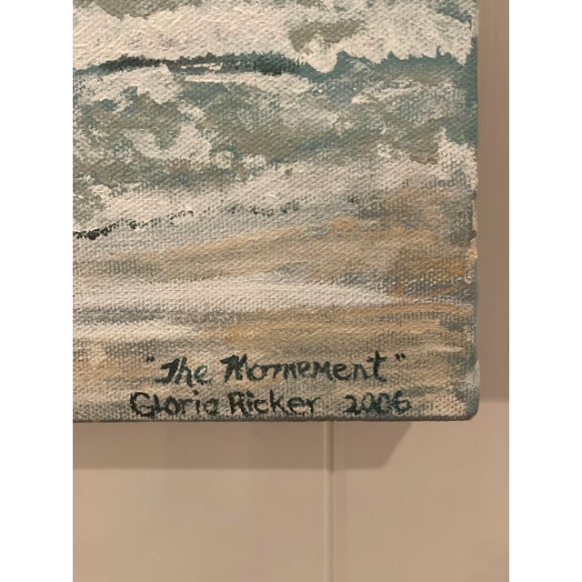 Traditional "The Moment" Painting of a Couple on the Beach and Ocean Waves Original Signed For Sale - Image 3 of 9