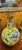 Mid 20th Century Mid Century Italian Yellow Glazed Ceramic Lamp With Birds and Flowers - Signed For Sale - Image 5 of 8