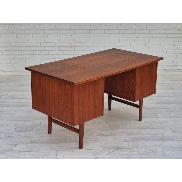 Vintage Danish Teak Desk, 1960s For Sale - Image 14 of 18