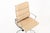 Metal Eames Herman Miller Tall Cream Leather Office Chair Aluminum Group For Sale - Image 7 of 12