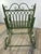 Green Patinated Green Wrought Iron Rocking Chair, 1990s For Sale - Image 8 of 11