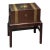 Antique Georgian Brass Bound Mahogany or Walnut Cellarette Box on Stand For Sale