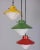 Mid-Century Modern Vintage Stained Glass Ceiling Light from Stilnovo, 1960s For Sale - Image 3 of 9