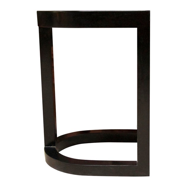 Mid-Century Modern NOIR Saddle Counter Stool, Hand Rubbed Black For Sale - Image 3 of 6