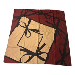1990s Classic Silk Scarf by Valentino For Sale