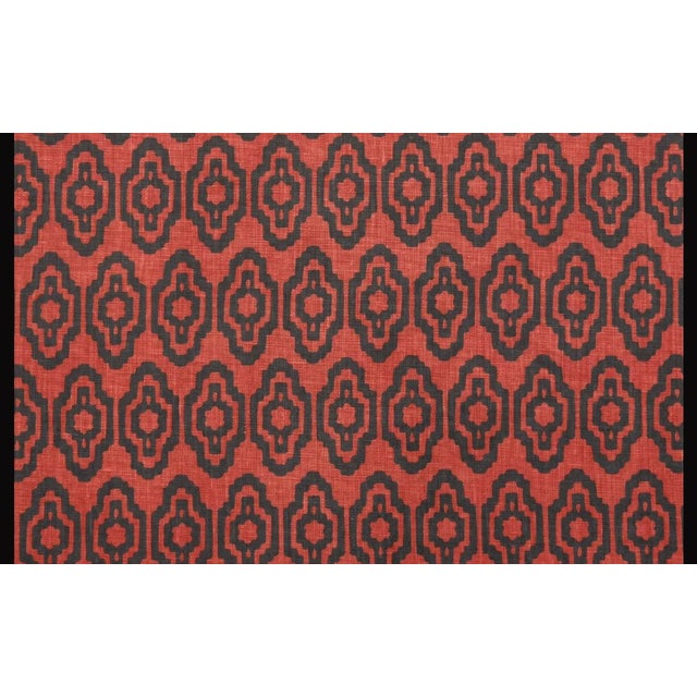 Traditional Amy Karyn Block Print | Surat Linen Fabric 2 Yards For Sale - Image 3 of 5