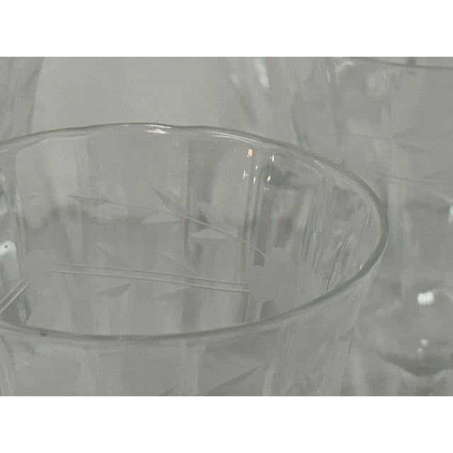 Mid 20th Century Libbey Rock Sharpe Wine Goblets, Set of Seven For Sale - Image 11 of 12