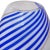 Mid-Century Modern Vintage Murano Dino Martens 1950s Blue White Aventurine Swirl Italian Art Glass Flower Bud Vase For Sale - Image 3 of 6