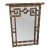 Vintage Palm Beach Coastal Faux Bamboo Pagoda Greek Key Wall Mirror For Sale