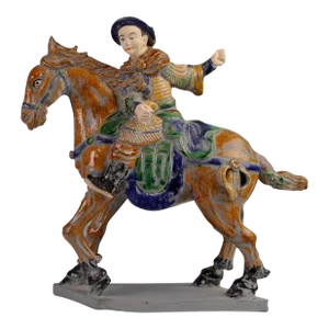 Warrior on Horse Figure
