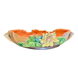 Roseville Water Lily Console Dish For Sale