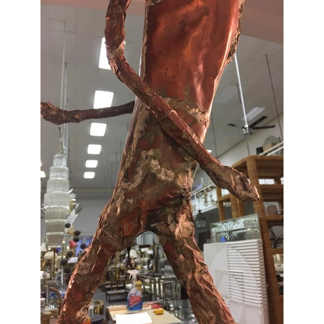 Metal 1960s Giacometti Inspired Brutalist Fencer Sculpture For Sale - Image 7 of 9