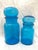 Mid 20th Century Vintage Pair of Belgium Blue Apothecary Bottles For Sale - Image 5 of 8