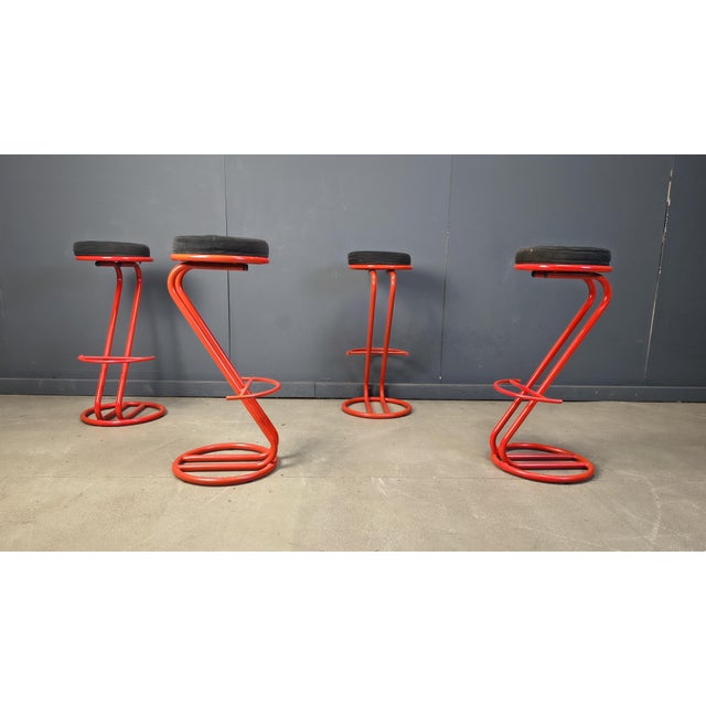 Vintage Bar Stools, 1980s, Set of 4 For Sale - Image 4 of 13