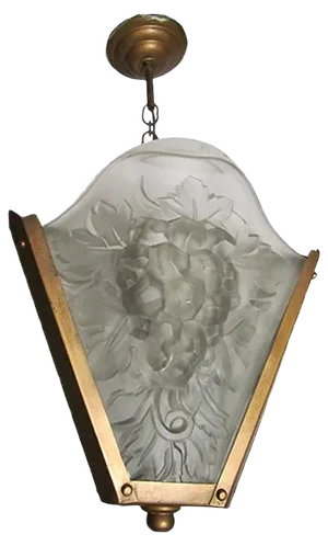 French Art Deco Pendant Light, 1930s