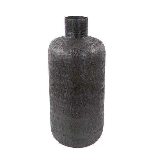 The Etched Crossways Short Neck Bottle Vase, Medium For Sale - Image 9 of 9