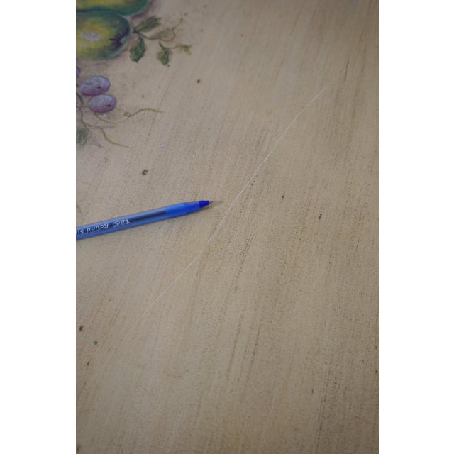 Country Paint Decorated Round Dining Room Table For Sale - Image 12 of 12