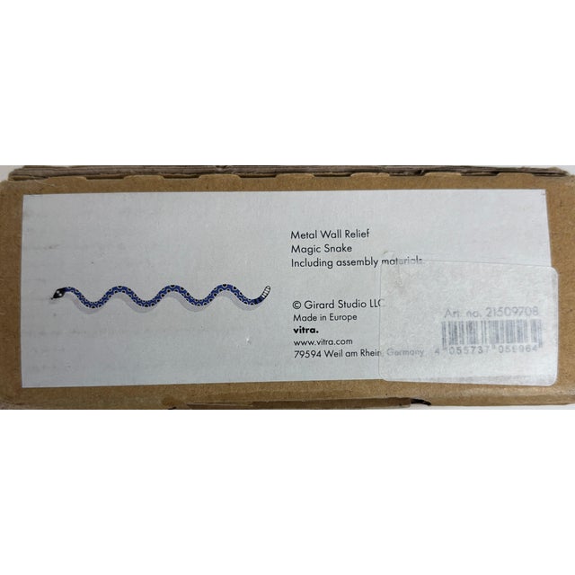 Blue Metal Wall Relief Magic Snake From Vitra For Sale - Image 8 of 9